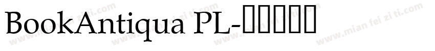 BookAntiqua PL字体转换